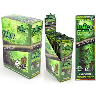 Juicy Hemp Wraps Natural - (Pack of 25) (Display of 2)