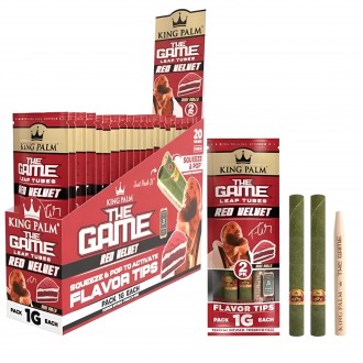 King Palm 2pk x The Game Flavored Mini Leaf Tubes 20ct [KP-2407]