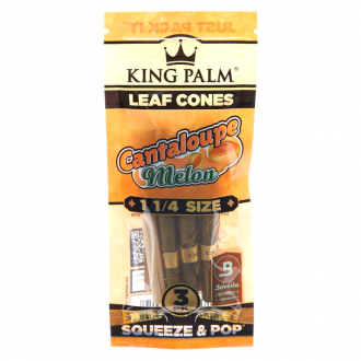 King Palm 3pk Cones 1 1/4 Size - Cantaloupe - 15ct Display