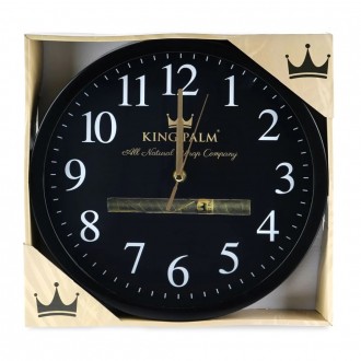 King Palm Wall Clock - Gold Clock