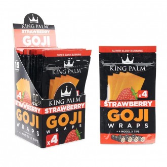 King Palm Goji Wraps 4pk - 15ct Display [KPGW4PK]