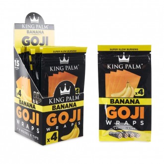 King Palm Goji Wraps 4pk - 15ct Display [KPGW4PK]