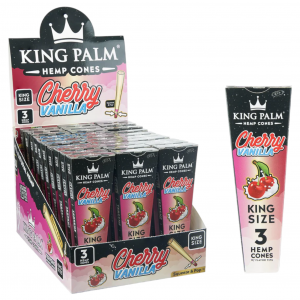 King Palm Hemp Cones King Size 3pk - 30ct Display 