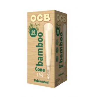 OCB Unbleached Bamboo Cones 1 1/4 Size - 50ct 