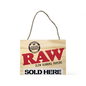 Raw Painted Wood Sign - Sold Here 