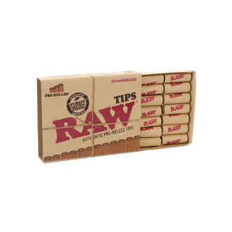 Raw 949 Unbleached Pre-Rolled Tips 21ct - 20pk Display 