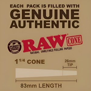 RAW Black King Size Cone - 20ct Box