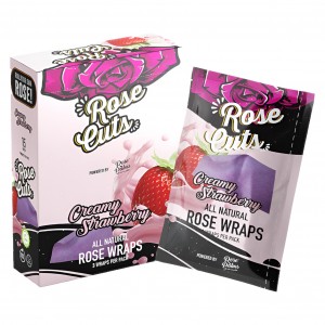 Rose Cuts Purple Wraps 3pk - 15ct Display