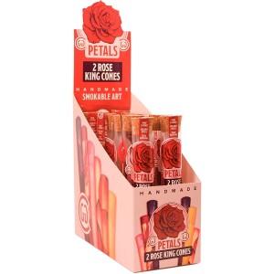 Rose Petals Organic Handmade Cones 2 Rose King Cones - 2pk/ 12ct Display