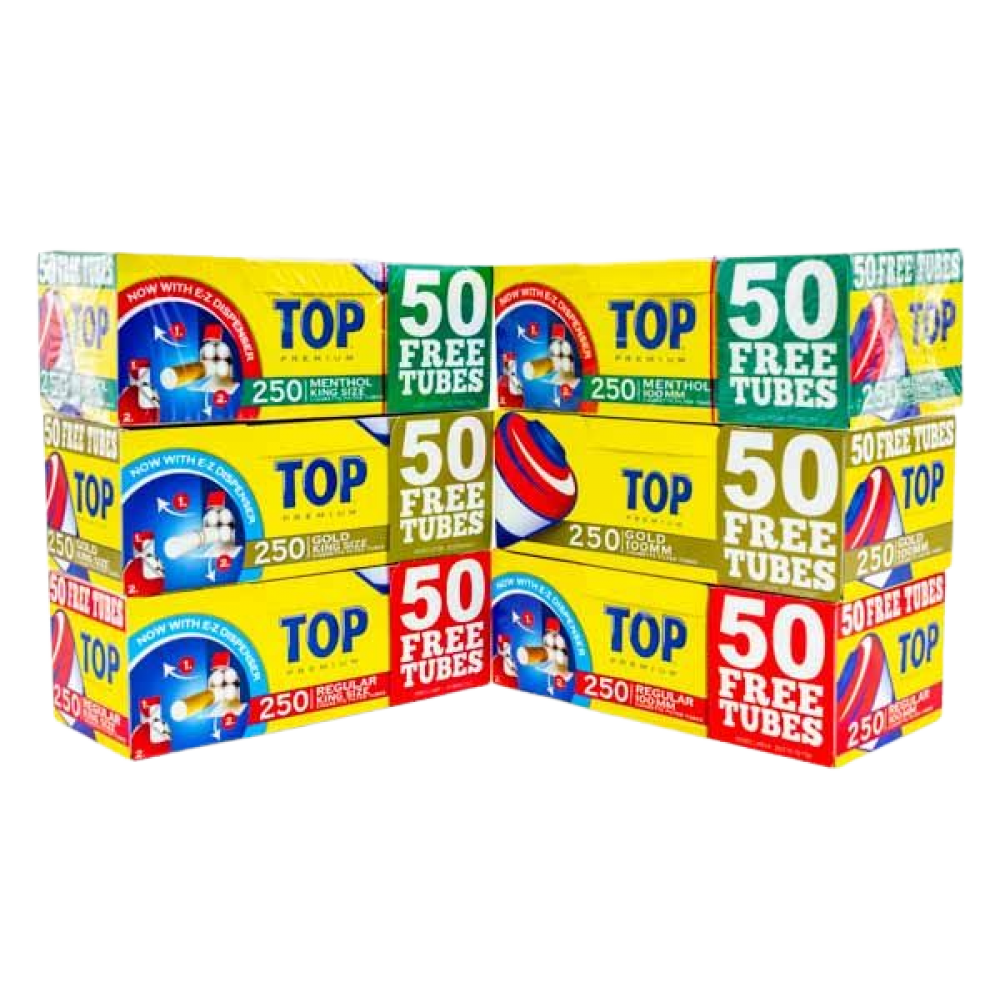 Top Cigarette Tubes 250ct - 4pk