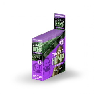 Zig Zag Hemp Wraps (Display of 2) (Pack of 25)