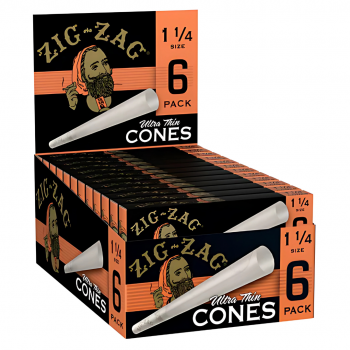 Zig Zag Cone 1 1/4 Size 6ct - 24pk