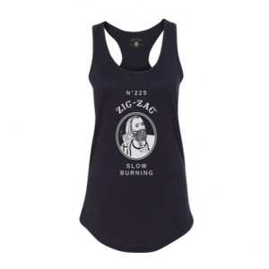 Zig Zag Classic Emblem Women's Tank Top - Black 