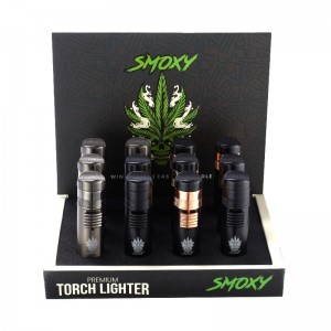 Smoxy Torch Lighter - Presidente - Assorted Colors - 12ct Display [ST104]