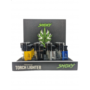 Smoxy Torch Lighter - Lexus - Assorted Colors - (Display of 12) [ST110]