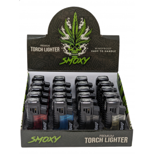 Smoxy Torch Lighter - Vesta - Assorted Colors - (Display of 20) [ST116]