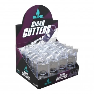 Blink Plastic Cigar Cutters - Clear - 24CT Display