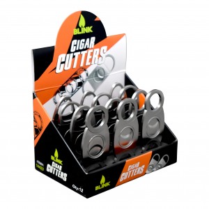 Blink Stainless Steel Cigar Cutters - 12ct Display