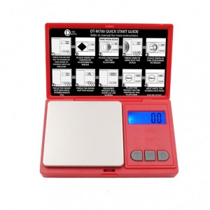 DTek Digital Pocket Scale 700g x 0.1g W/ Box - Red [DT-M700RED]