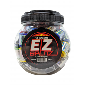 EZ Splitz For Cigarillo, Assorted Colors 60-Ct Jar [ESC]
