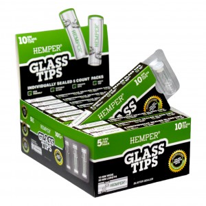 HEMPER Glass Tips 7MM and 10MM | 5pk (Display of 10pk) 