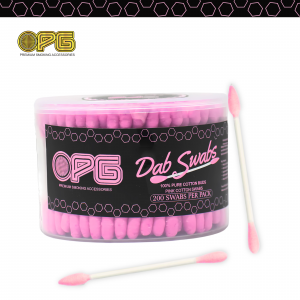 OPG Premium Cotton Dab Swabs 200ct - Pink