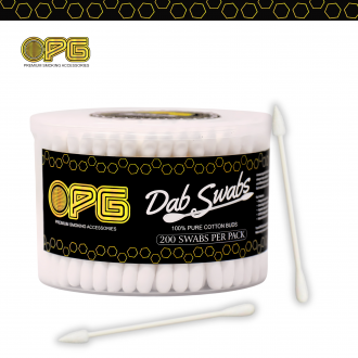 OPG Premium Cotton Dab Swabs 200ct - White 