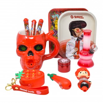 Premium Red Smoking Gift Bundle - Limited Edition Holiday Bundle