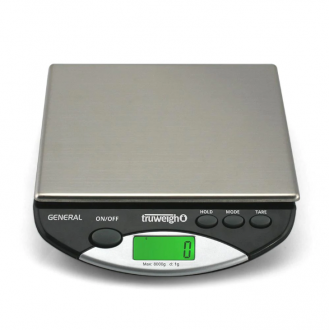 Truweigh General Compact Bench Scale - 8000g x 1g - Black