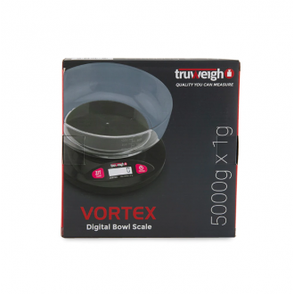 Truweigh Vortex Digital Bowl Scale - 5000g x 1g - Black