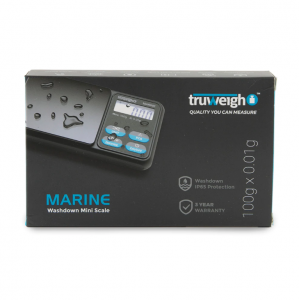 Truweigh Marine IP65 Rated Washdown Mini Scale - 100g x 0.01g - Black 