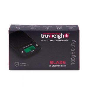 Truweigh Blaze Scale - 100g x 0.01g - Black - (Display of 12)