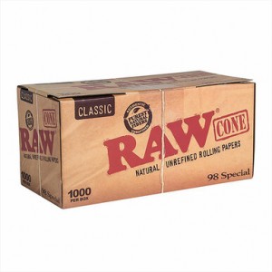 RAW - Classic 98mm/20mm Cones 20Pk (Display of 12) (MSRP $69.99)