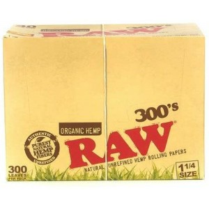 RAW Organic Hemp Rolling Papers 1¼ Size 300ct - 40pk Display
