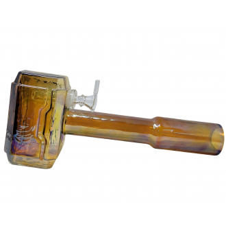 12" Hammer Soft Glass Water Pipe - Glass On Glass [E1123G]