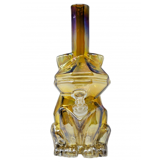 11" Cyber Frog Soft Glass Water Pipe - GOG [E1129G]