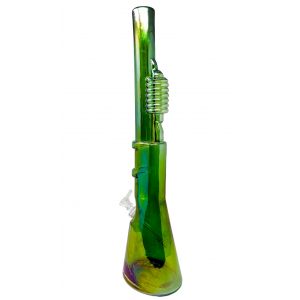 21" Shot Gun Soft Glass Beaker Water Pipe - Glass On Glass [E2304G]