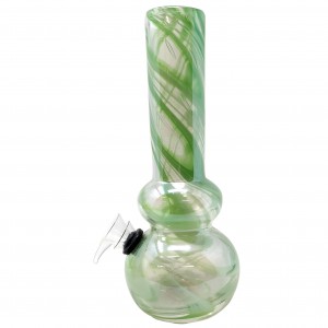 8" Double Bubble Base Soft Glass Glass On Rubber [E58301]