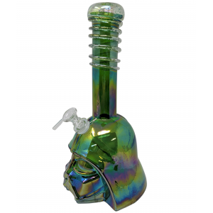 12" Dark Vator Head Soft Glass Water Pipe - Glass On Glass [E1124G]
