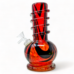 10 Lifted RoundB Twist Grip Soft Glass Water Pipe