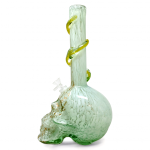 14" Big Skull Bottom Wave Grip Soft Glass - Glass On Glass [JHSGG0036]