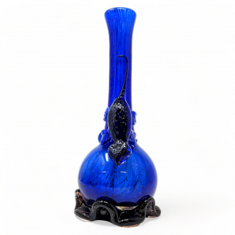 High Point Glass - 14" Navy Blue Chameleon Art Water Pipe - [MAHE-1409]