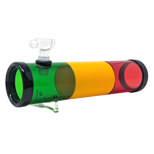 8.5" Acrylic Rasta Color Steam Roller - [AJM01]