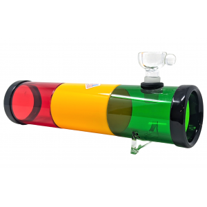 8.5" Acrylic Rasta Color Steam Roller - [AJM01]