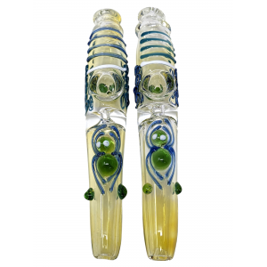 6" Silver Fumed Spider Line Art Single Pinch Steamroller - (Pack of 2) [STJ94]