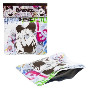 G-Rollz | Banksy's 'Cop on Cop'  90x80mm Smellproof Bags - 10ct Bags