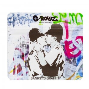 G-Rollz | Banksy's 'Cop on Cop'  90x80mm Smellproof Bags - 10ct Bags