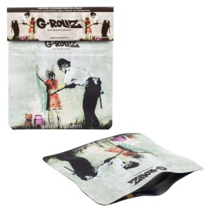 G-Rollz | Banksy 'Girl Being Frisked' 90x80mm Smellproof Bags - 10ct Bags