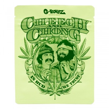 G-Rollz | Cheech & Chong 'Badge' 100x125mm Smellproof Bags - 8ct Bags 