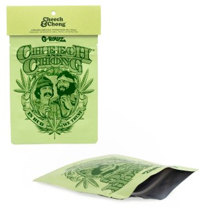 G-Rollz | Cheech & Chong 'Badge' 100x125mm Smellproof Bags - 8ct Bags 